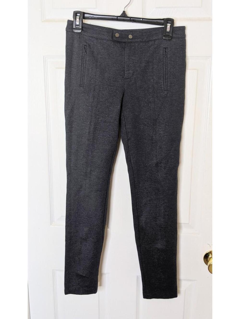 VINCE Skinny Stretch Viscose Blend Charcoal Gray Legging Trousers SIZE 6 EUC